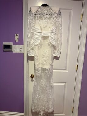 ZHIVAGO tomorrow white lace gown